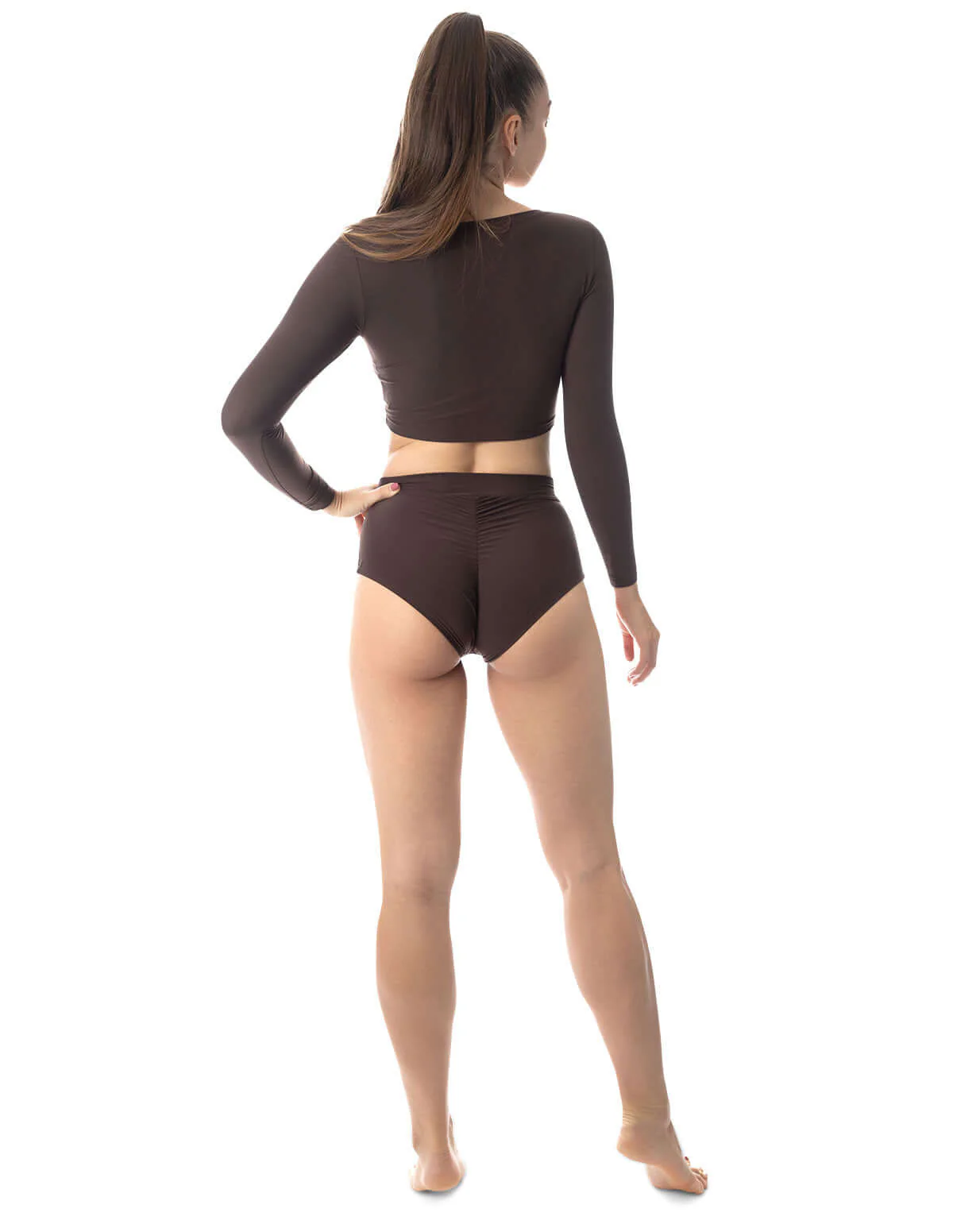 Long sleeve sports crop top - Pavi - Image 13