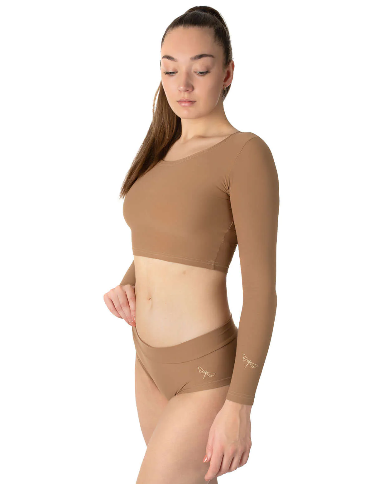 Long sleeve sports crop top - Pavi - Image 26