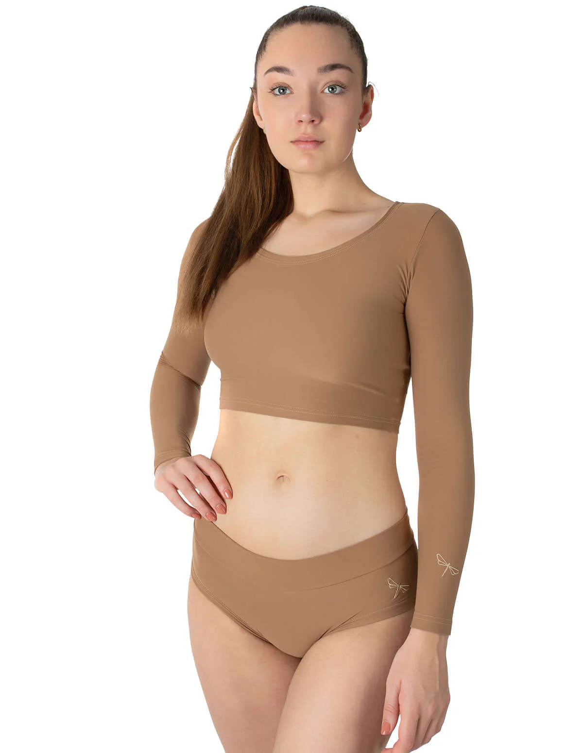 Long sleeve sports crop top - Pavi - Image 27