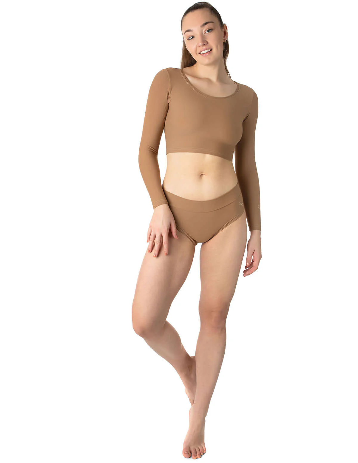 Long sleeve sports crop top - Pavi - Image 28