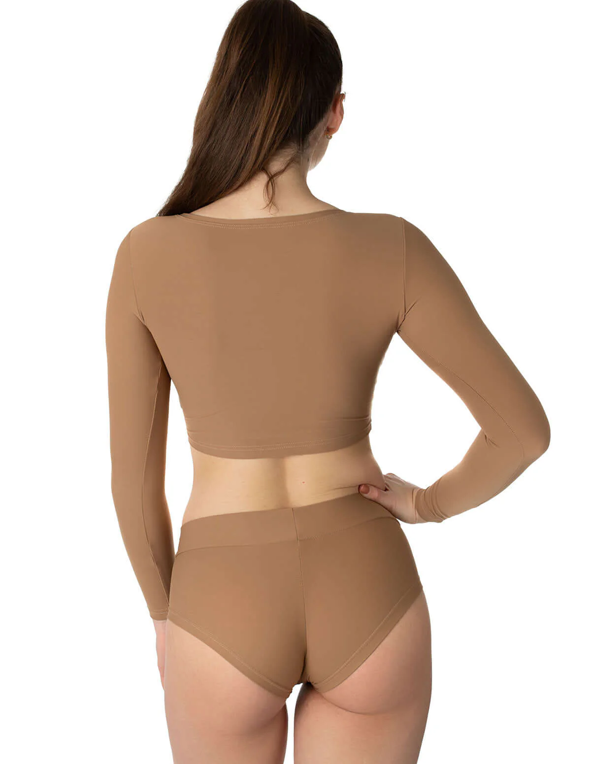 Long sleeve sports crop top - Pavi - Image 29