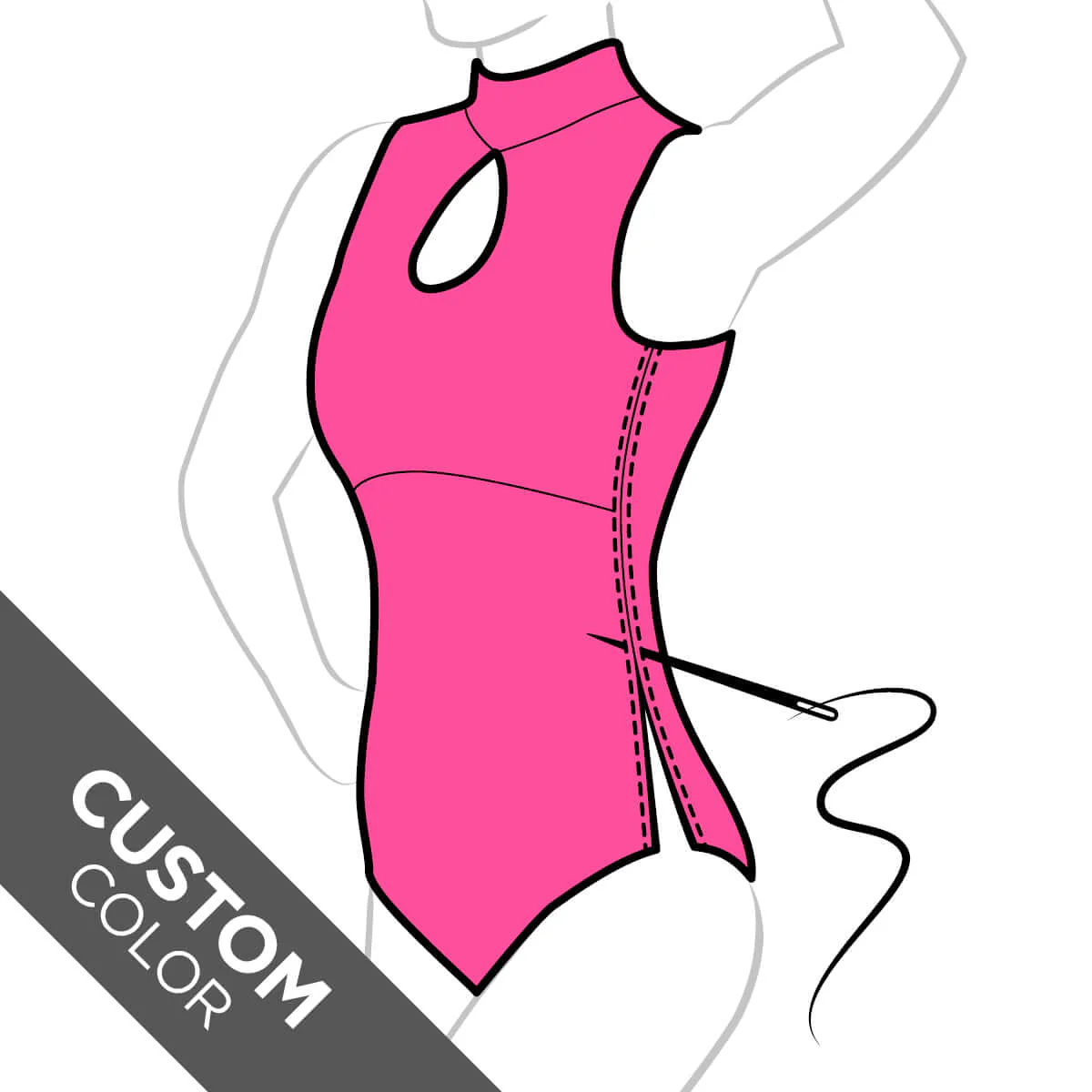 Custom leotard for gymnastics - Daria - Image 16