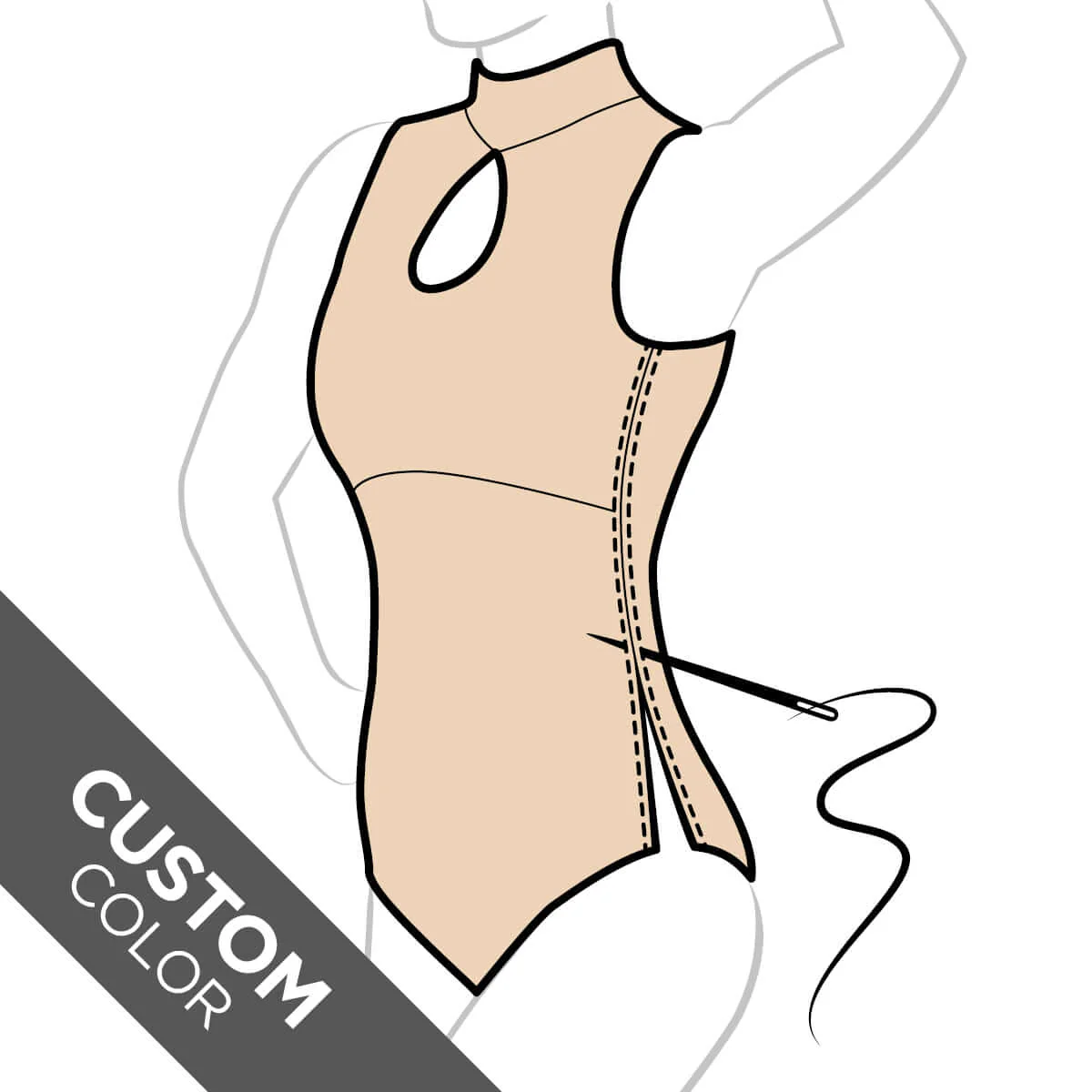 Custom leotard for gymnastics - Daria - Image 18