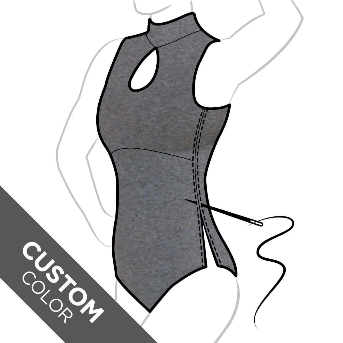 Custom leotard for gymnastics - Daria - Image 27