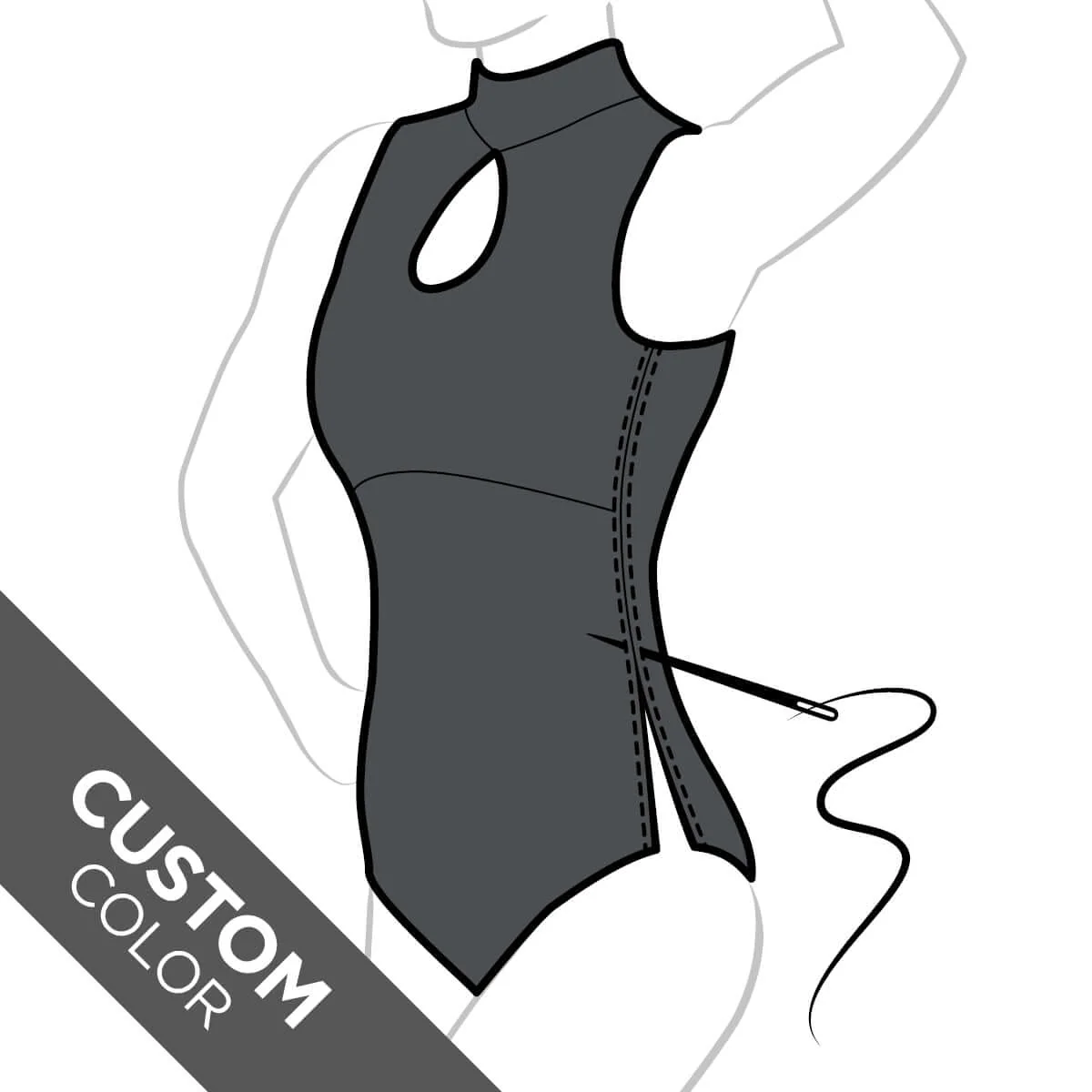 Custom leotard for gymnastics - Daria - Image 6