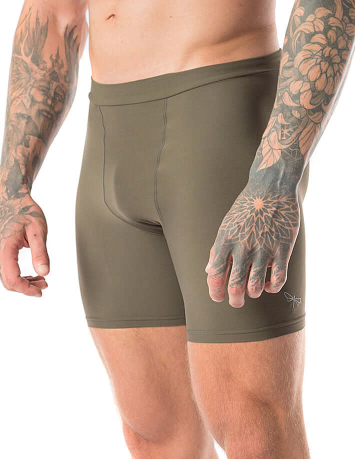 Men's hot yoga shorts, sweatproof Lycra fit - James - Image 6
