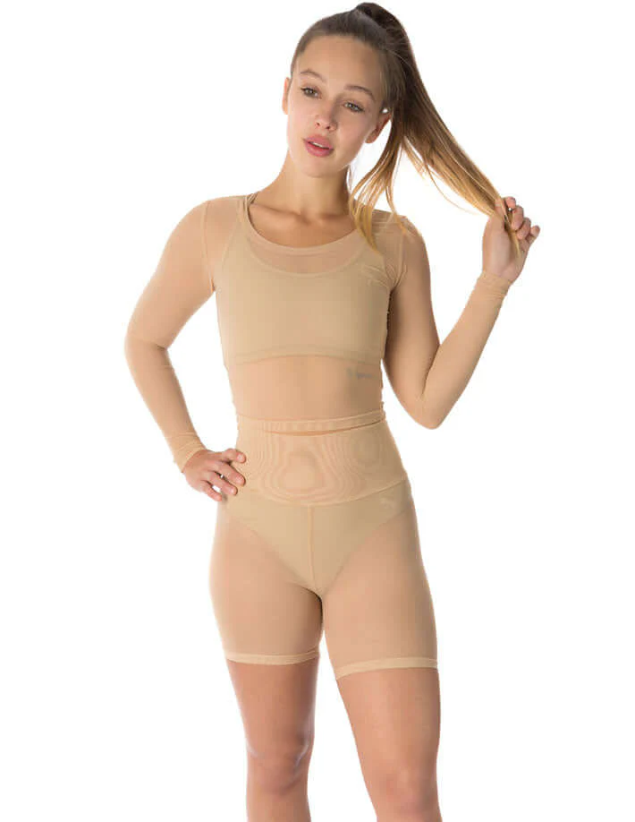 Mesh sports crop top, mesh exercise top - Image 14