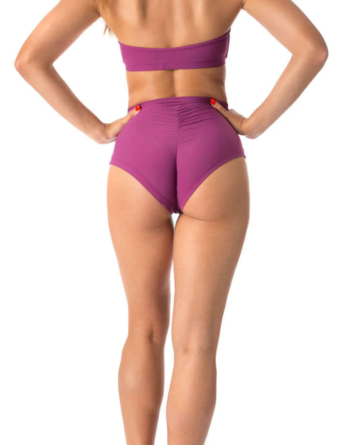 Scrunch pole shorts, high waist fit – Lola - Image 51