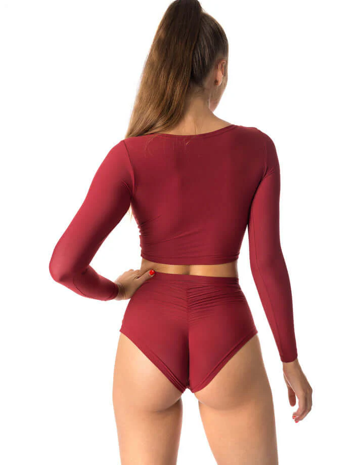 Scrunch pole shorts, high waist fit – Lola - Image 58