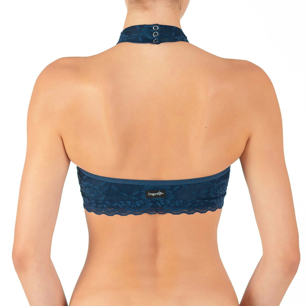 Halter neck sports bra with lace - Lisette - Image 11