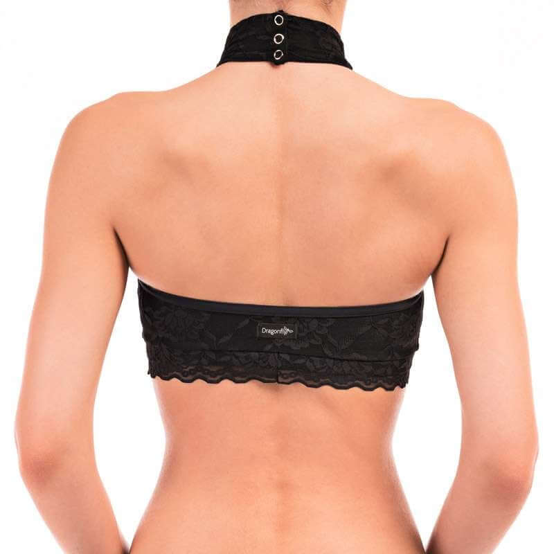 Halter neck sports bra with lace - Lisette - Image 8