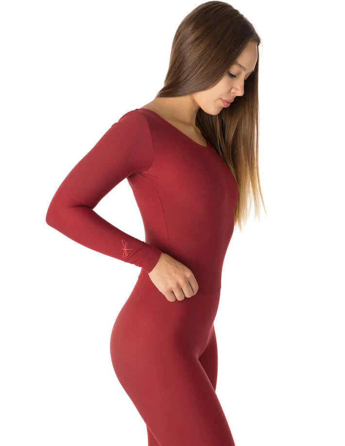 Aerial silk unitard, long sleeve catsuit - Lara - Image 23