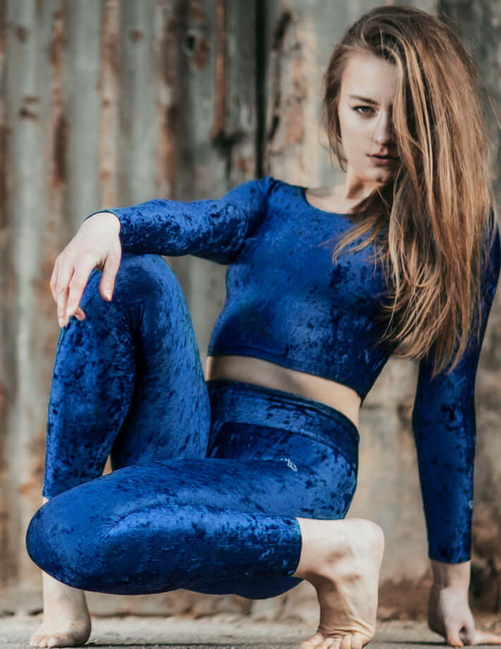 Velvet sport crop top - Pavi - Image 18