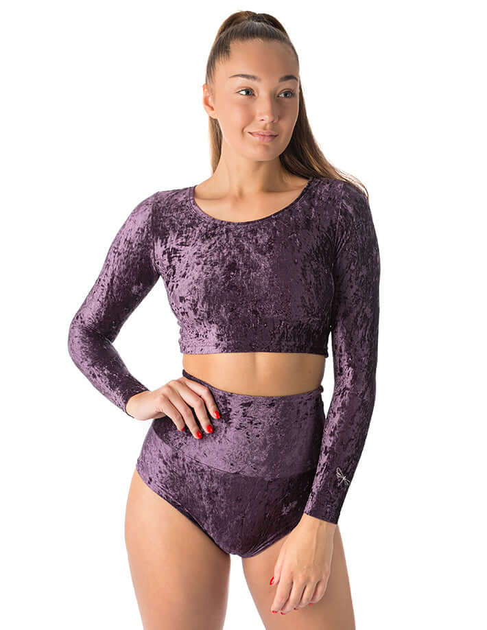 Velvet sport crop top - Pavi - Image 24