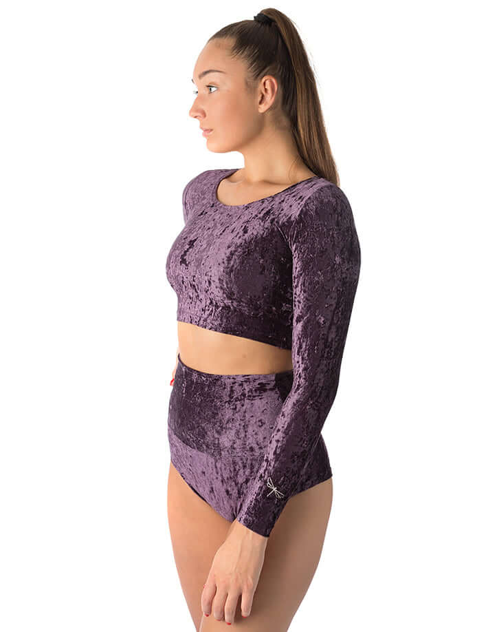 Velvet sport crop top - Pavi - Image 25