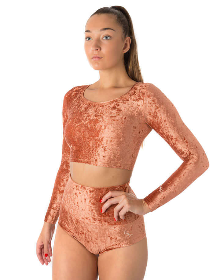 Velvet sport crop top - Pavi - Image 40