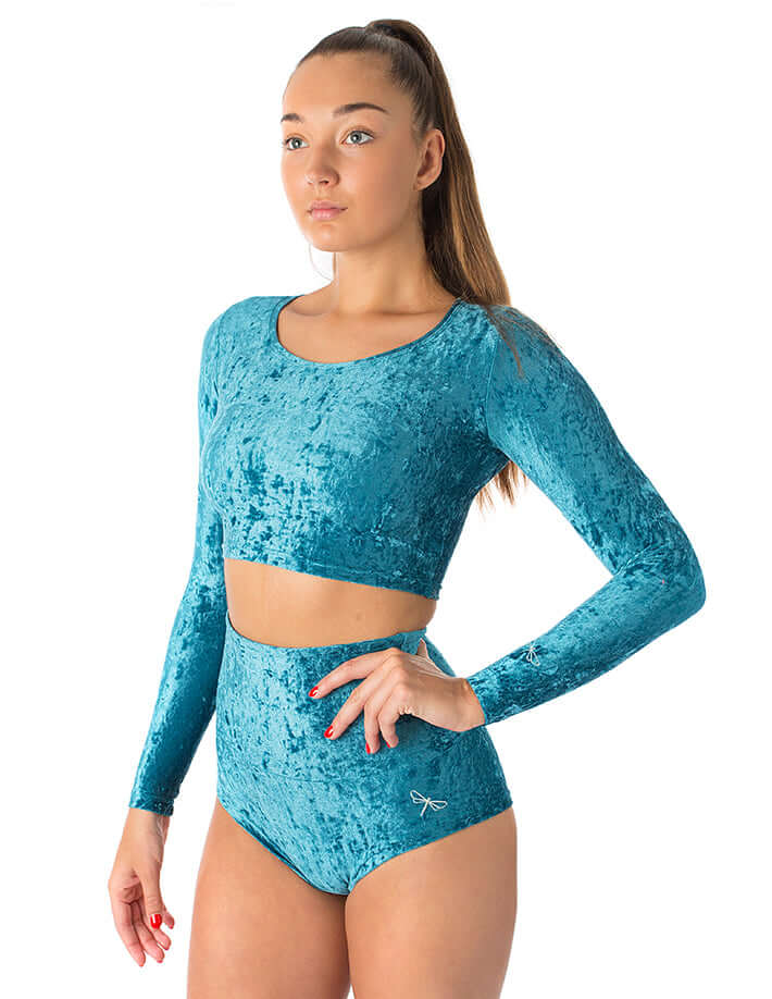 Velvet sport crop top - Pavi - Image 7