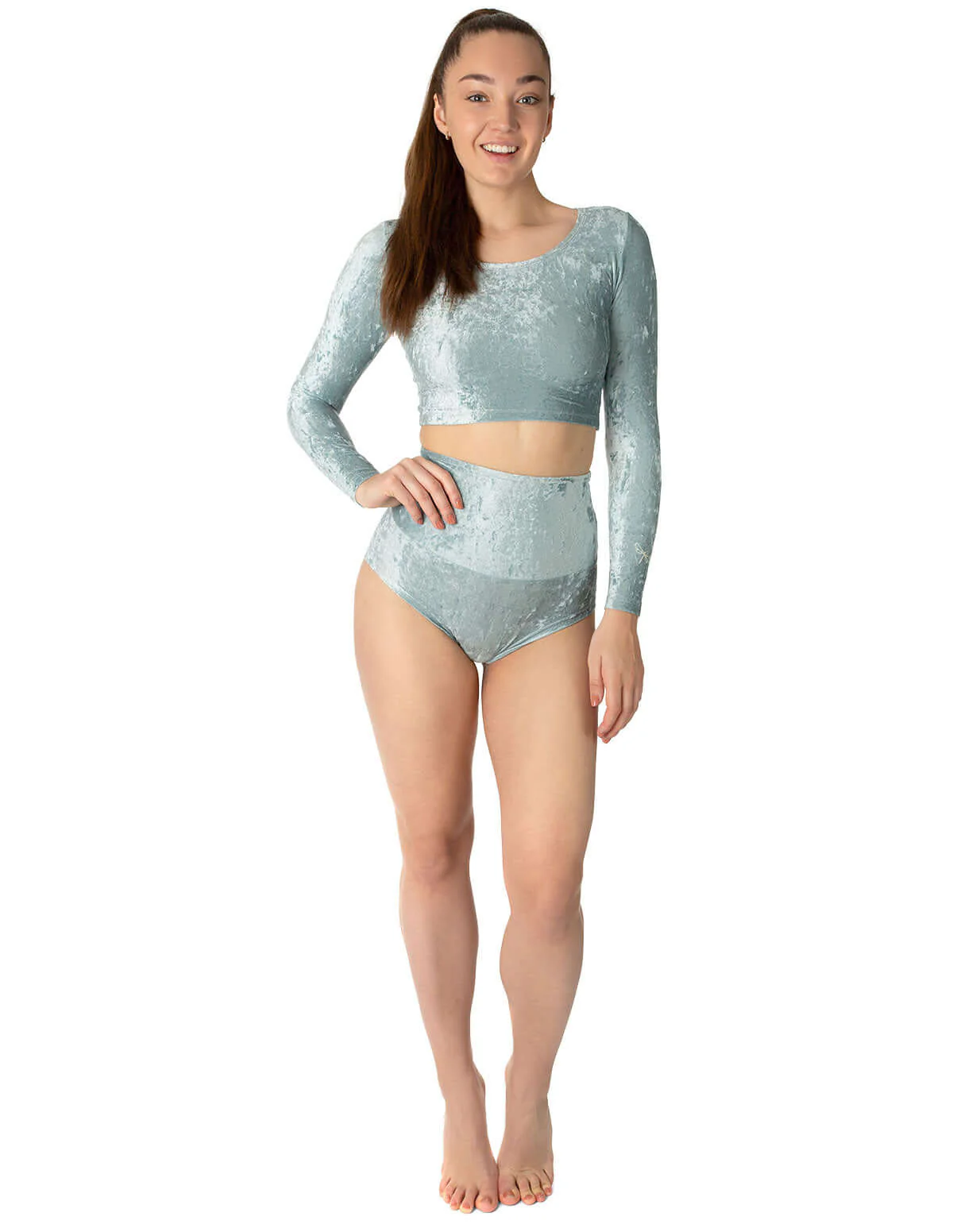 Velvet sport crop top - Pavi - Image 9