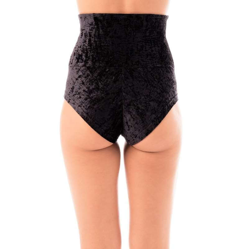 High waisted velvet pole shorts - Betty - Image 27