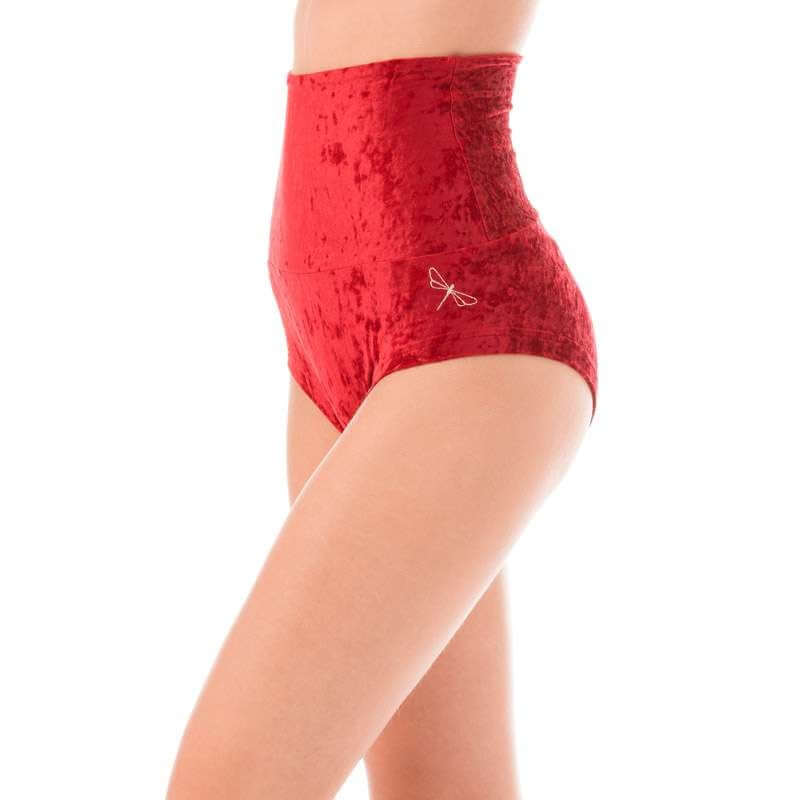 High waisted velvet pole shorts - Betty - Image 45