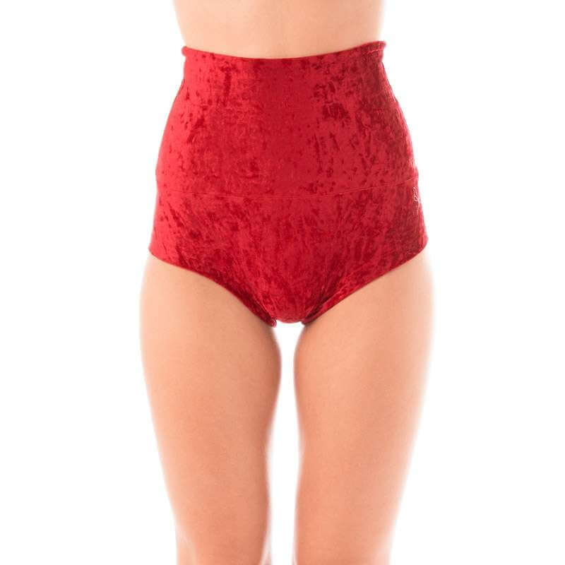 High waisted velvet pole shorts - Betty - Image 46