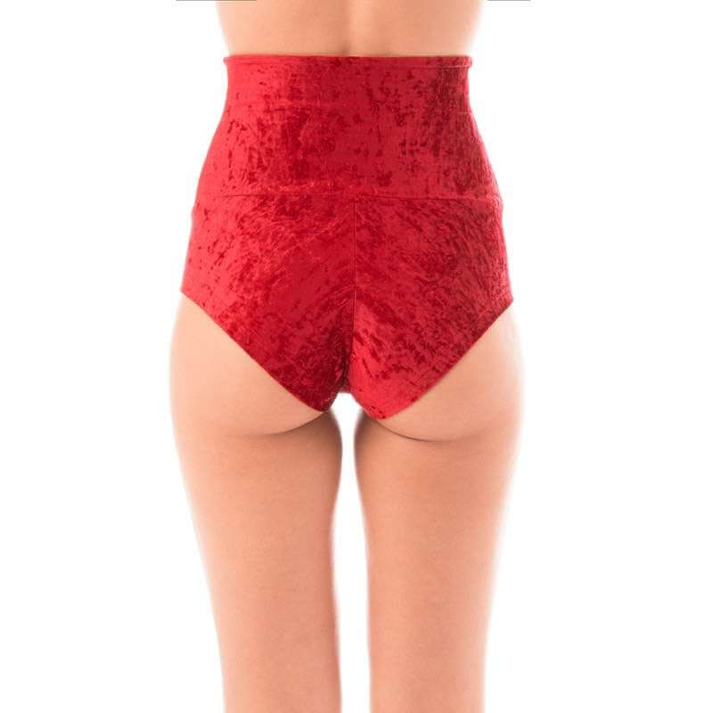 High waisted velvet pole shorts - Betty - Image 47