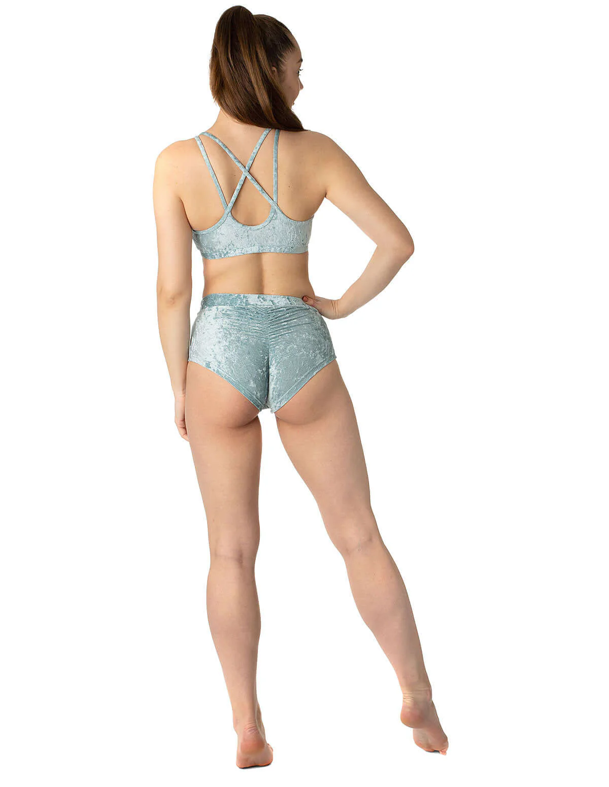 Velvet pole shorts scrunch butt - Lola - Image 4